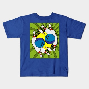 Funny Skittles Bowling Match Kids T-Shirt